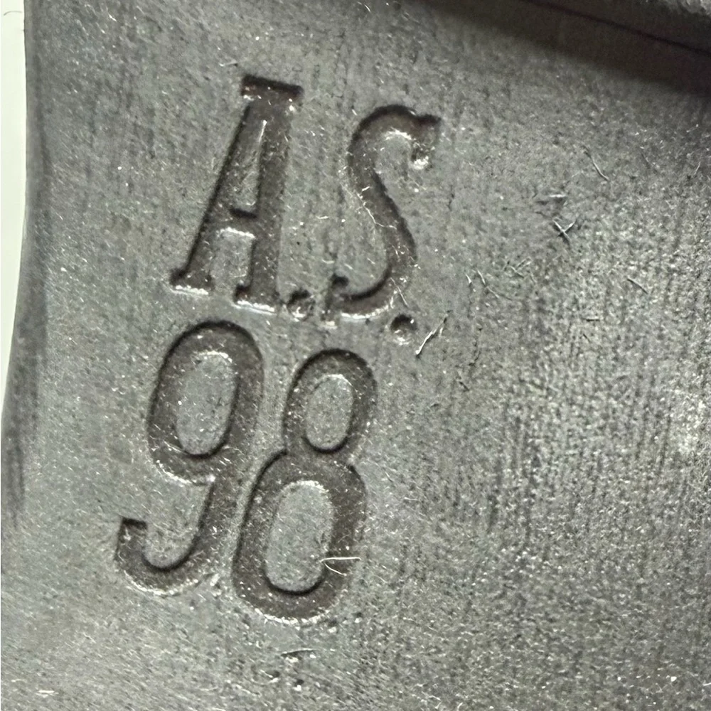 A.S.98 - B52213 - OCEANIC Blue Zipper Boots Italian Leather size 41 (9.5-10) - Picture 7 of 13